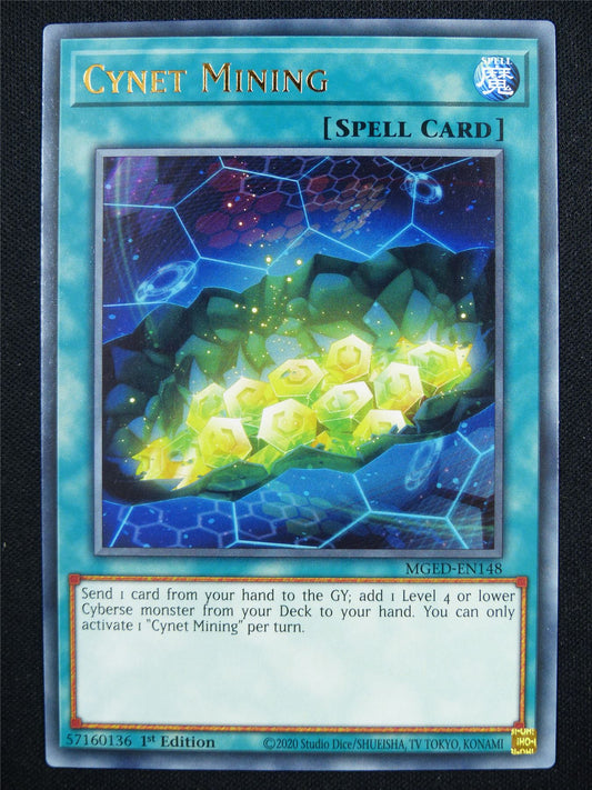 Cynet Mining MGED Rare - 1st ed Yugioh Card #103