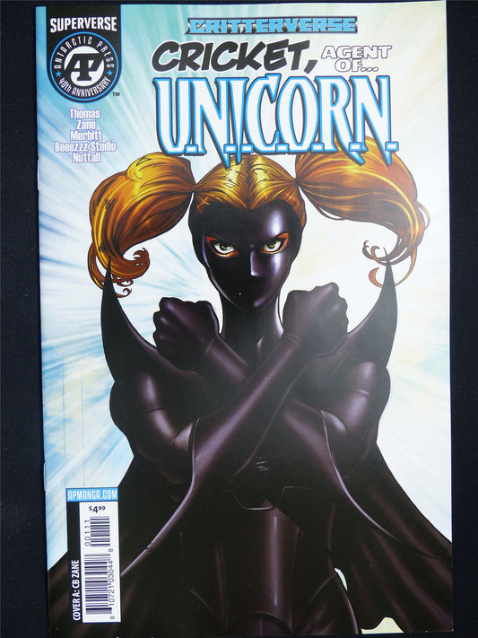 CRICKETVERSE Presents #1 Agent of Unicorn - B&B Jan 2026 Antarctic Press Comic #1EM