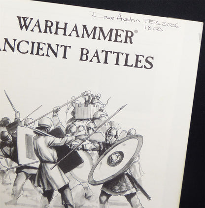 Ancient Battle: Wargames in Ancient World Rulebook OOP - Warhammer Softback #K0