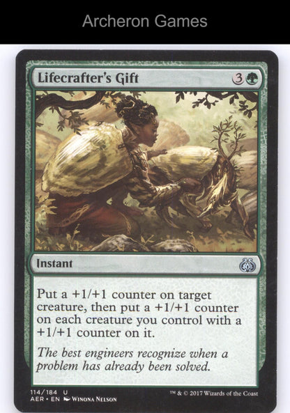 Lifecrafter's Gift 114 UC MTG Card Aether Revolt