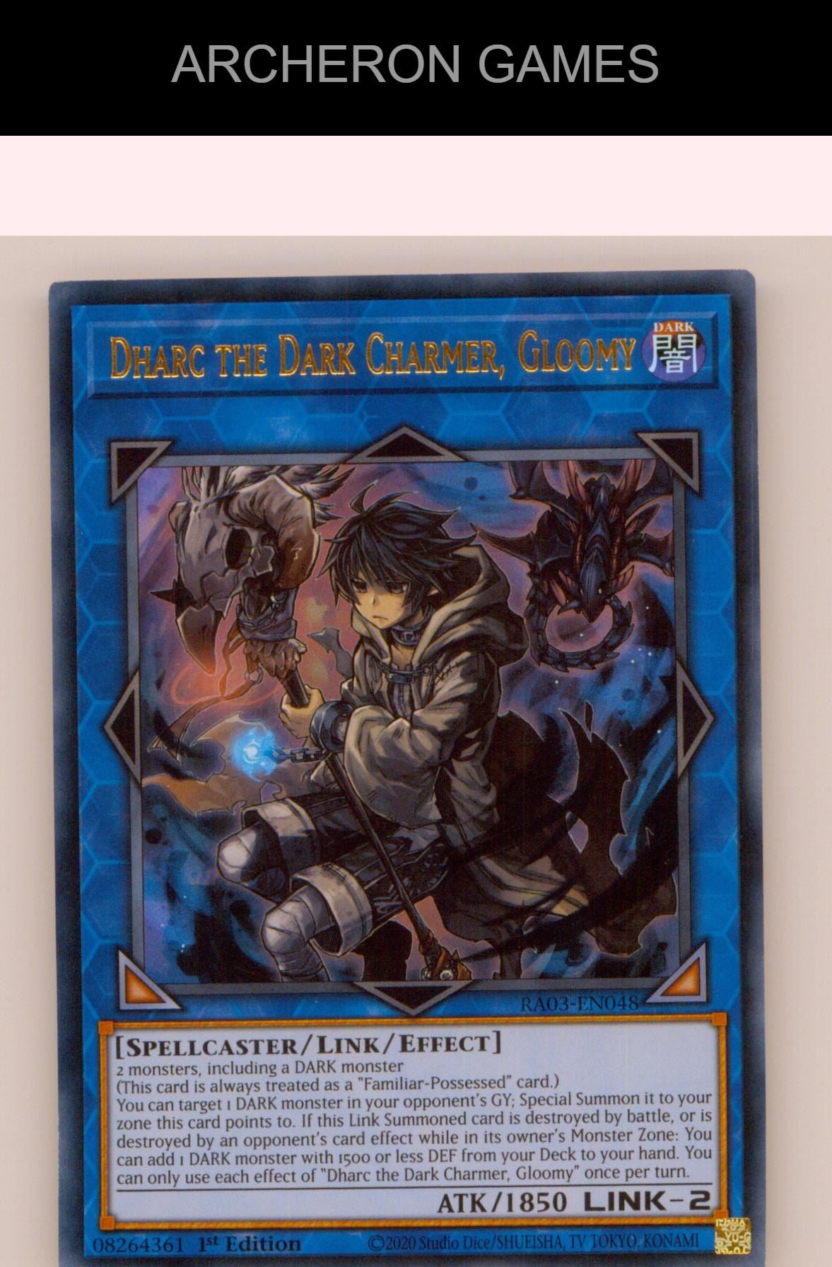 Dharc the Dark Charmer, Gloomy (UR) Ultra Rare YUGIOH Card 1st Edition