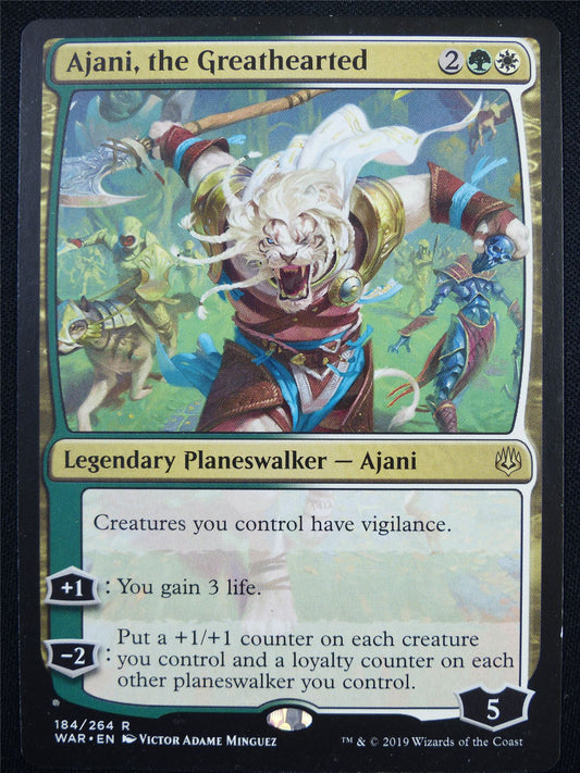 Ajani the Greathearted - WAR - Mtg Card #5YK