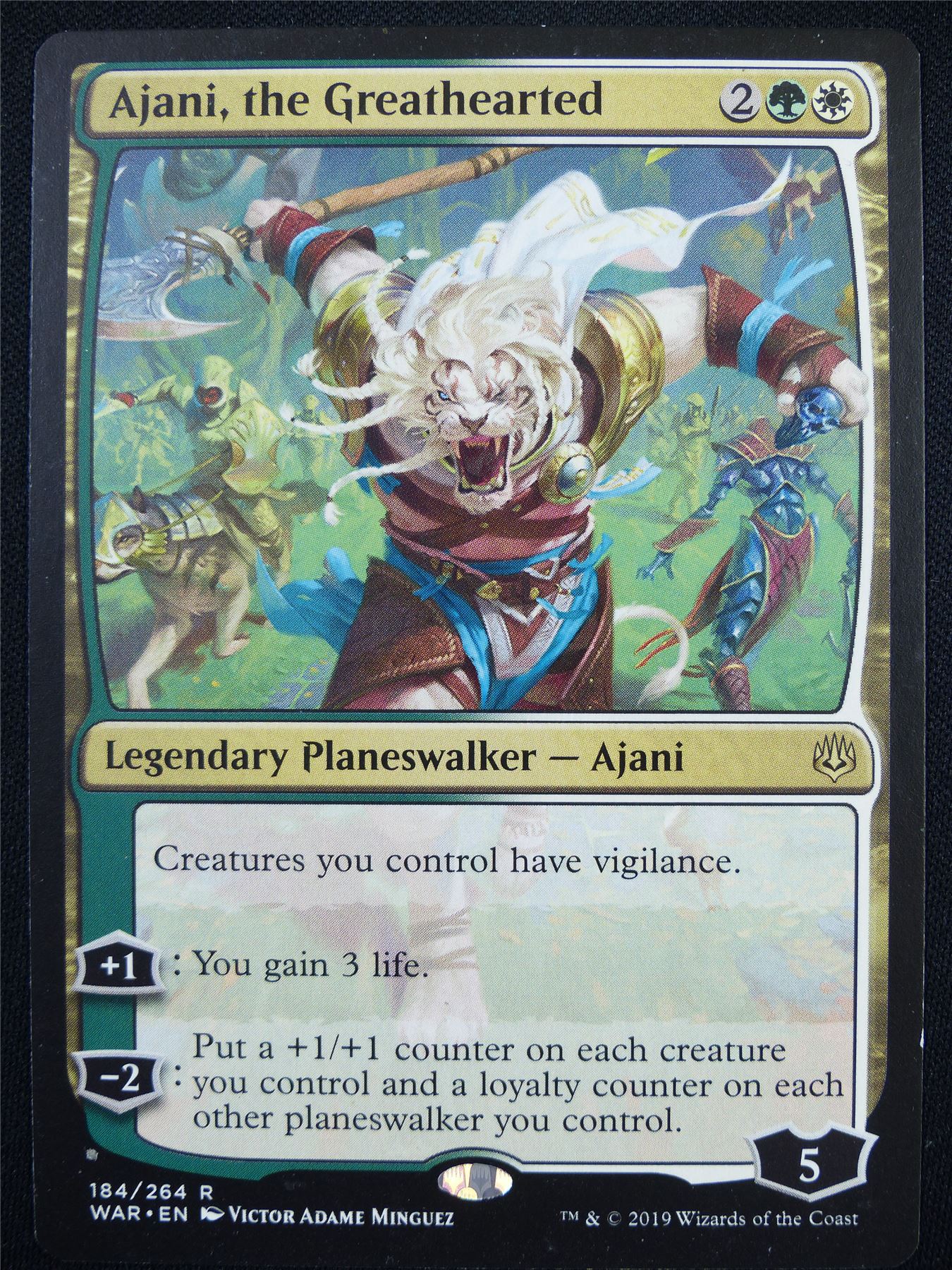 Ajani the Greathearted - WAR - Mtg Card #5YK