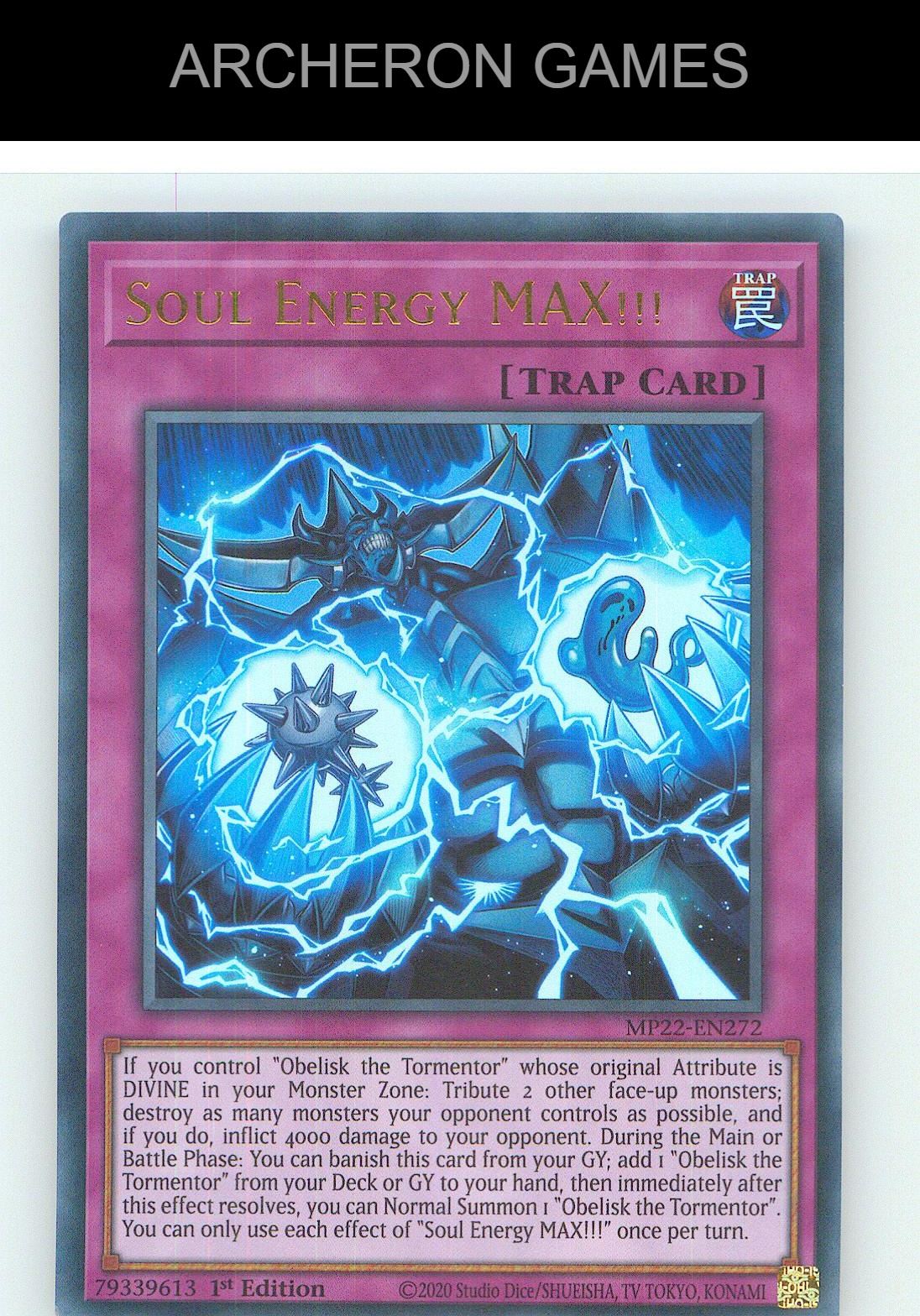 Soul Energy MAX!!! Ultra Rare YUGIOH Card 1st Edition