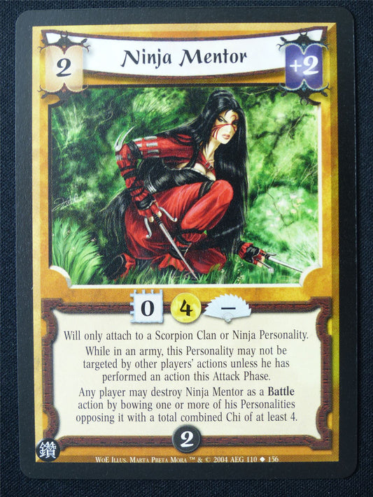 Ninja Mentor - WoE - Legend of the Five Rings L5R Card #Y7