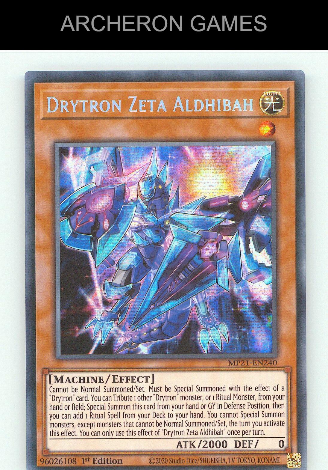 Drytron Zeta Aldhibah SEC YUGIOH Card