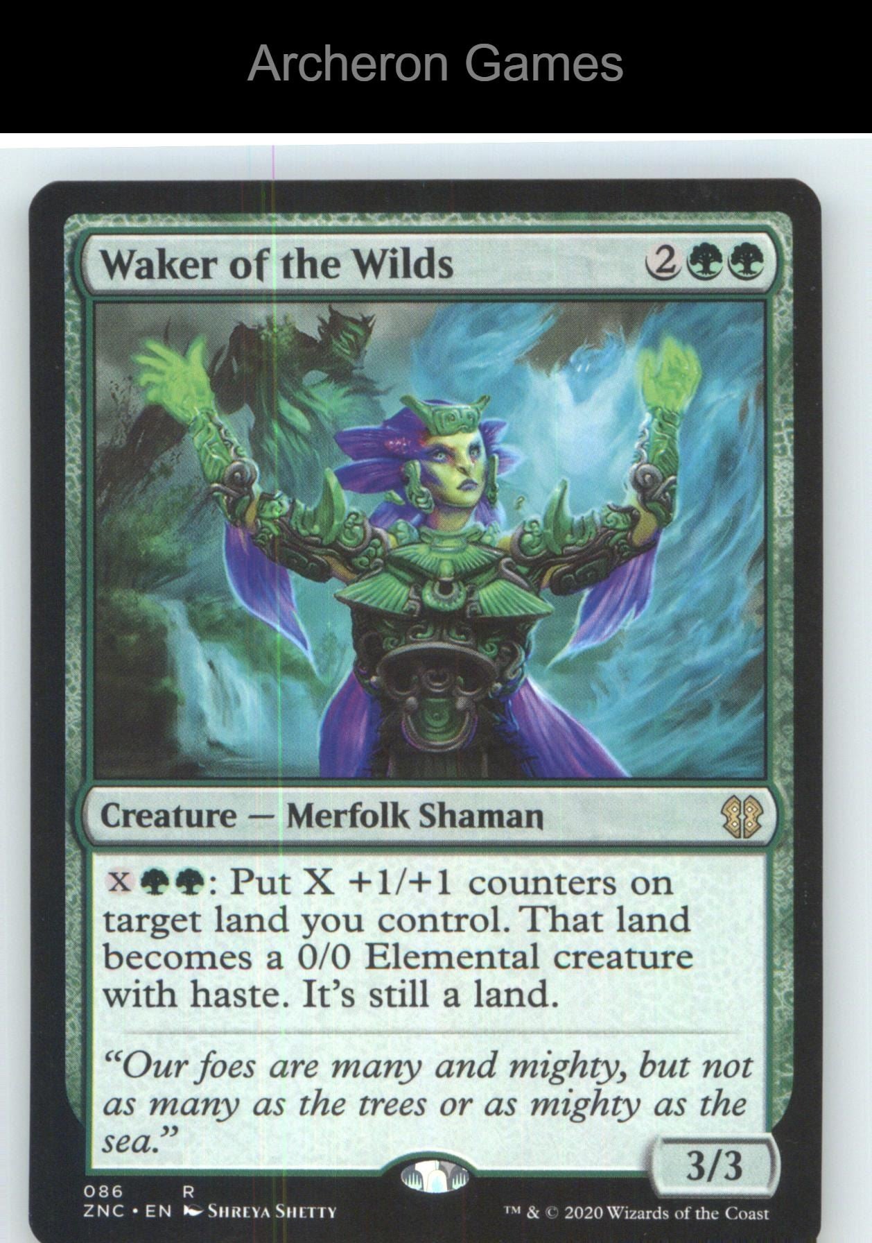 Waker of the Wilds ZNC 86 R MTG Card NM/EX+