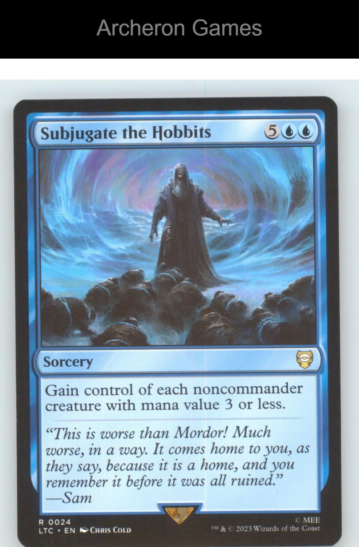Subjugate the Hobbits LTC 24 R MTG Card NM/EX+
