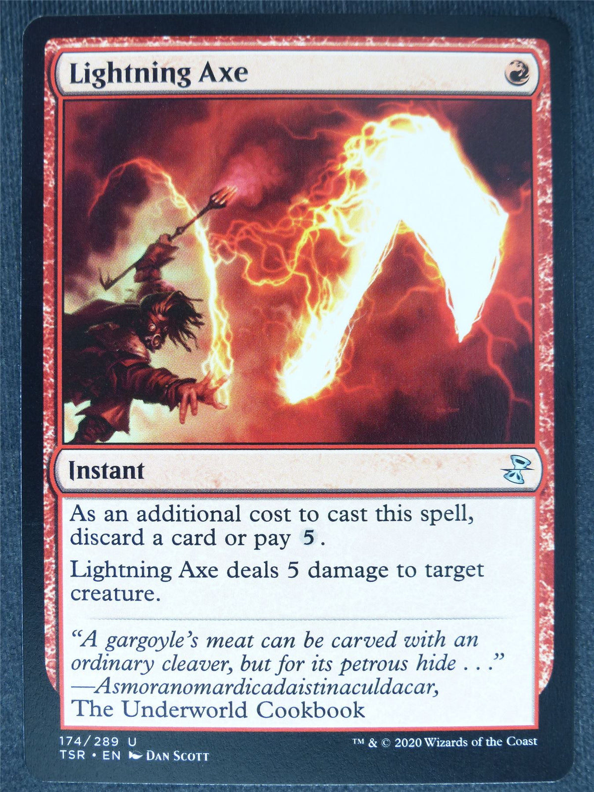 Lightning Axe - Remastered - Mtg Magic Cards #SV