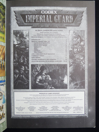 Imperial Guard 3rd Edition Codex 1999 Softback - Warhammer 40K #1OO