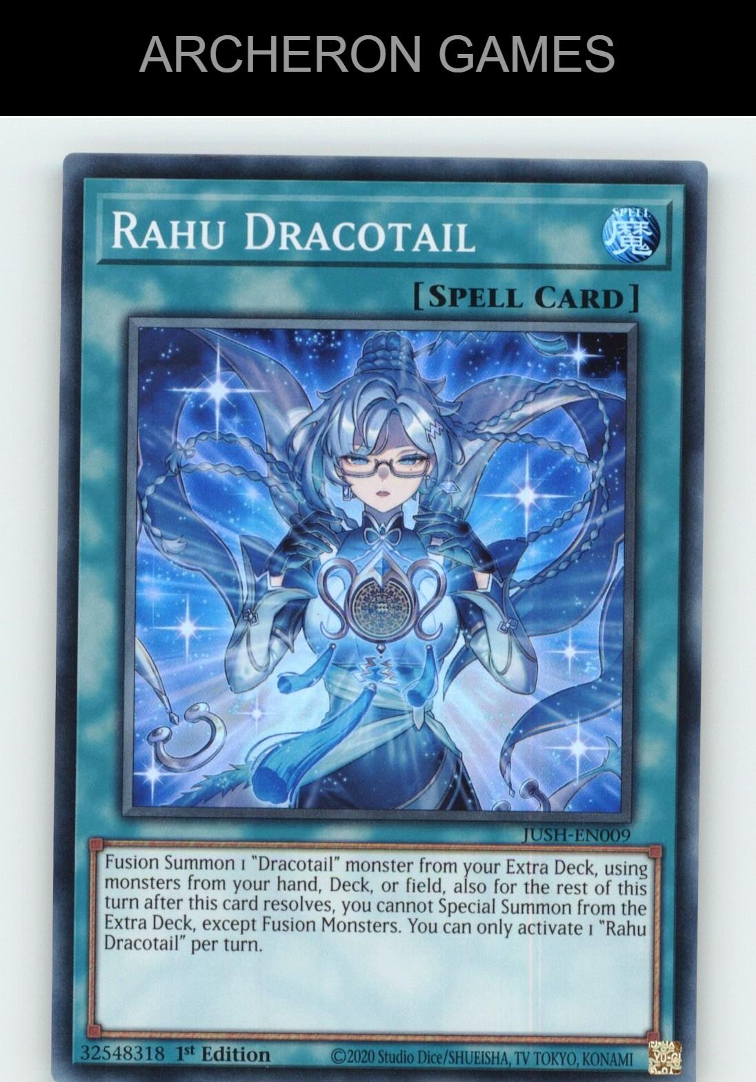 Rahu Dracotail SR YUGIOH Card