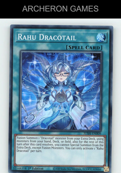 Rahu Dracotail SR YUGIOH Card