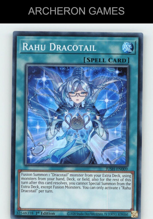 Rahu Dracotail SR YUGIOH Card