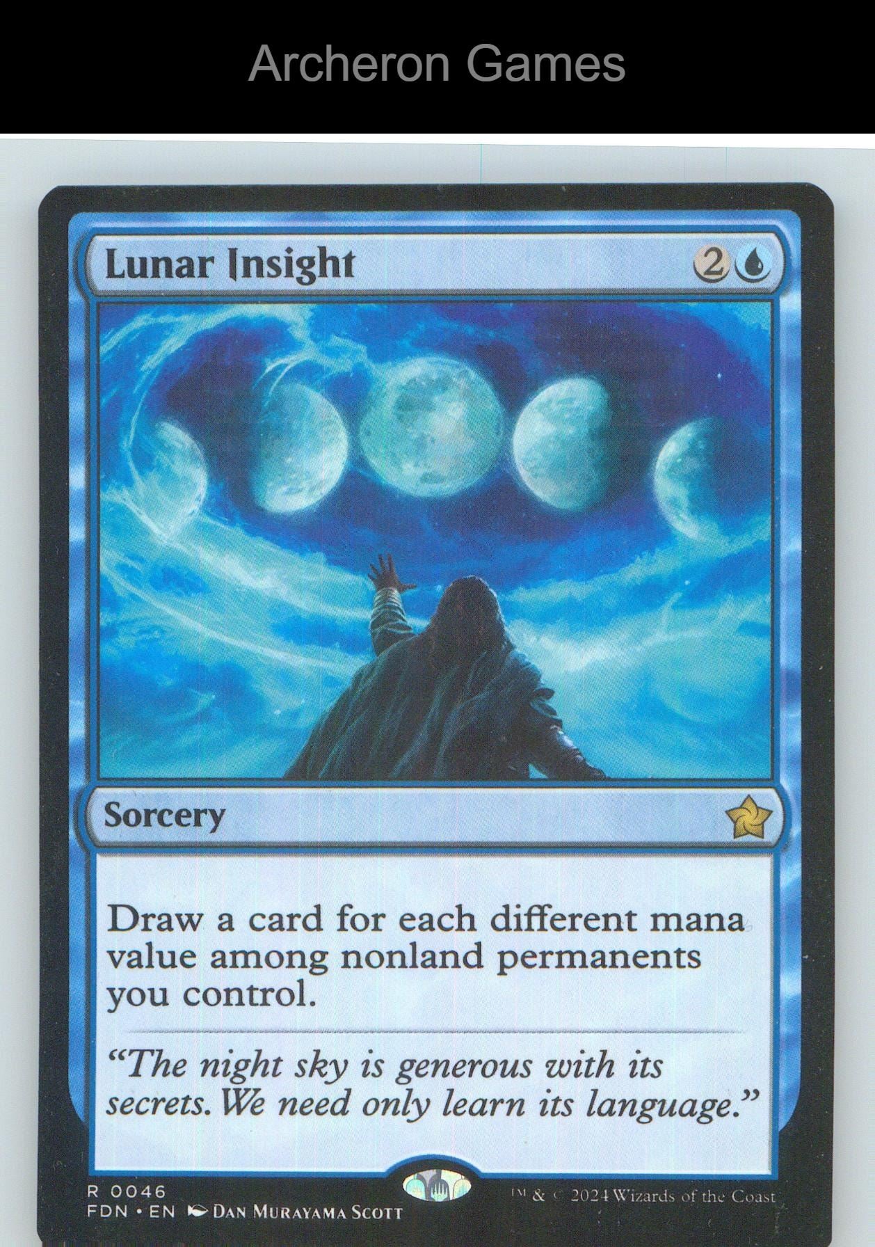 Lunar Insight FDN 46 R MTG Card NM/EX+