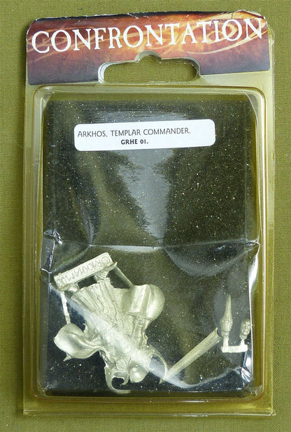 Confrontation: Aarkhos Templar Commander Blister - Rackham Metal Minis OOP #268