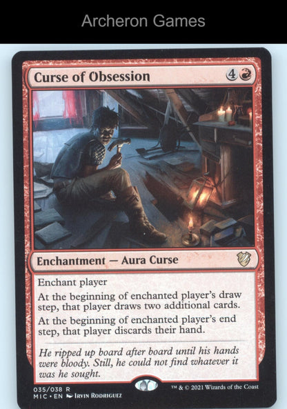 Curse of Obsession 35 R MTG Card Commander: Innistrad: Midnight Hunt