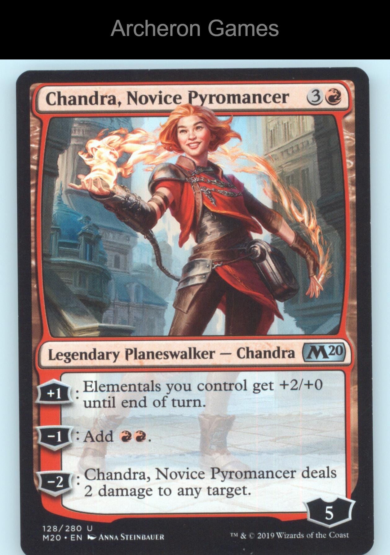 Chandra, Novice Pyromancer 128/280 UC MTG Card The List Reprints
