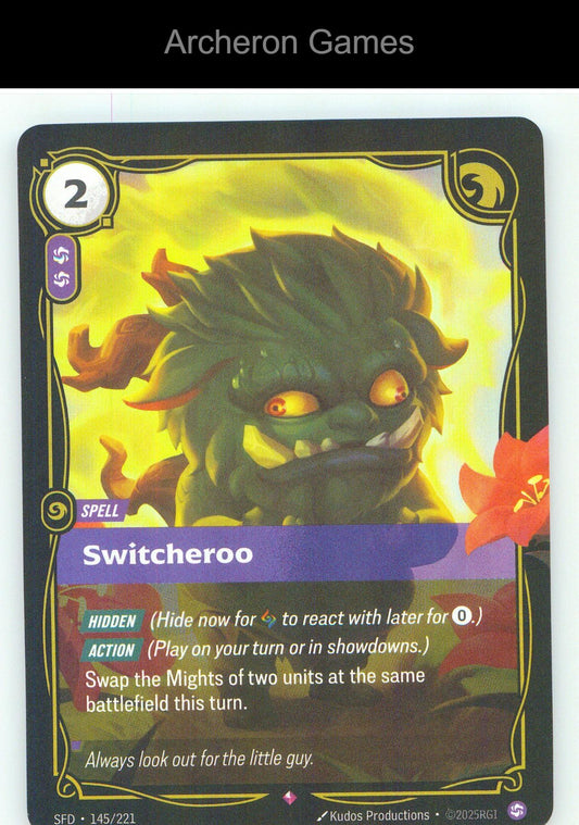 Switcheroo SFD 145/221 R Spiritforged Riftbound Card Foil