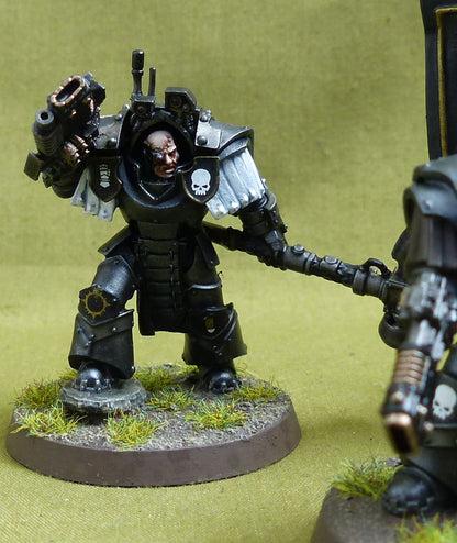 Legion Cataphractii Terminator Command Squad painted - Iron Hands - Warhammer Horus Heresy #2Q9