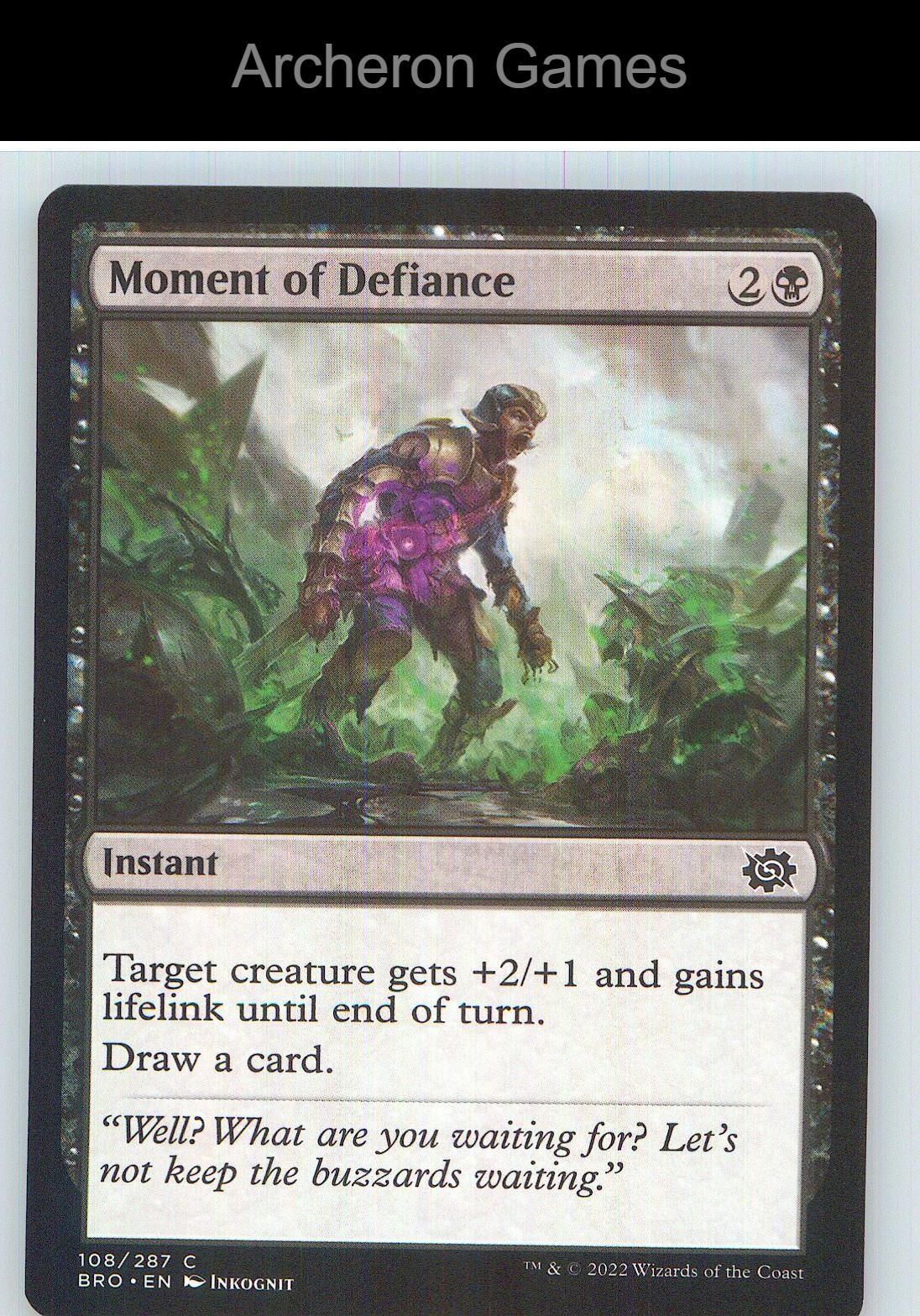 Moment of Defiance BRO 108 C MTG Card NM/EX+