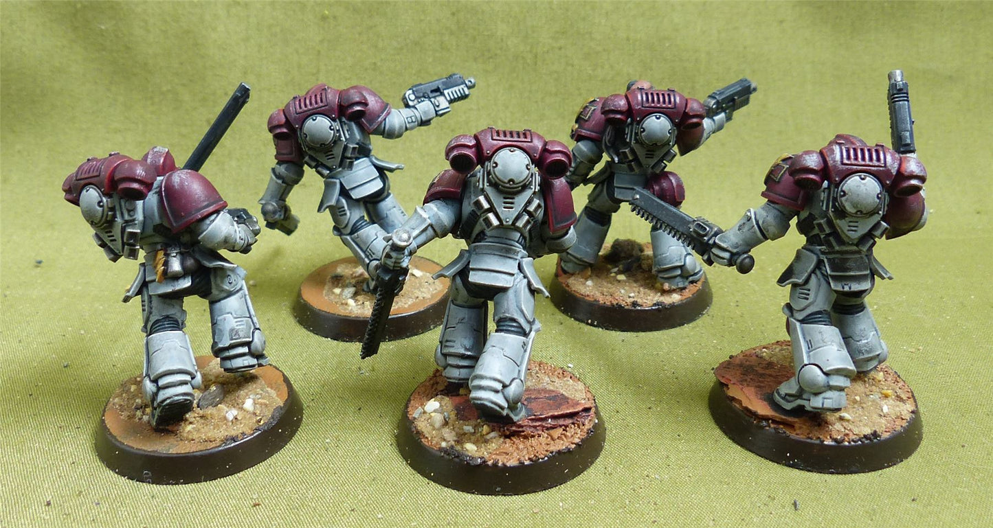 Assault Intercessor Squad set of 5 painted - White Scars - Warhammer 40K #5ST