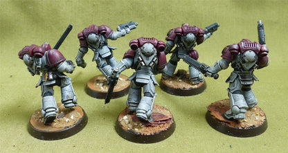 Assault Intercessor Squad set of 5 painted - White Scars - Warhammer 40K #5ST