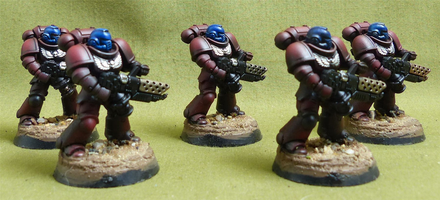 Infernus Squad set of 5 painted - Blood Angels - Warhammer 40K #3Z1
