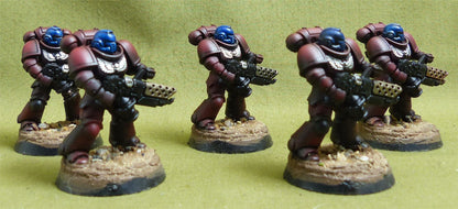 Infernus Squad set of 5 painted - Blood Angels - Warhammer 40K #3Z1