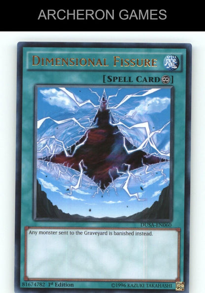 Dimensional Fissure Ultra Rare YUGIOH Card