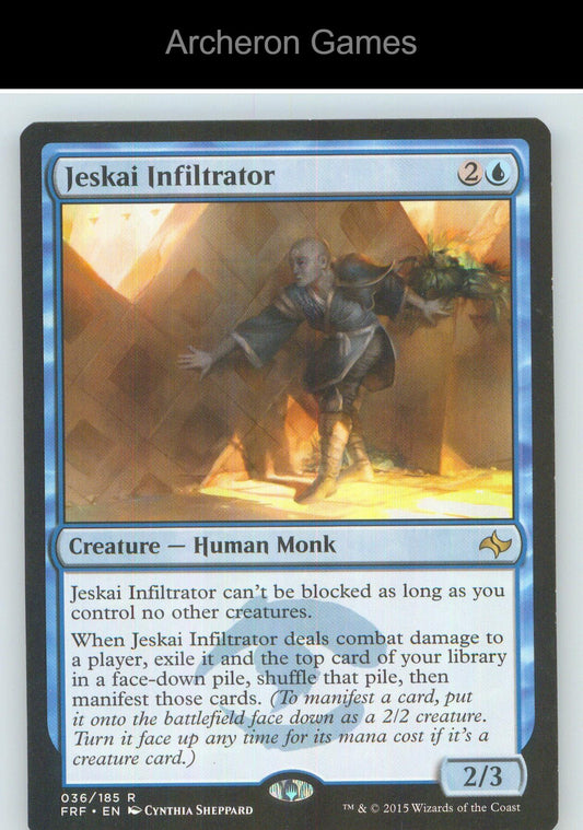 Jeskai Infiltrator FRF 36 R MTG Card NM/EX+