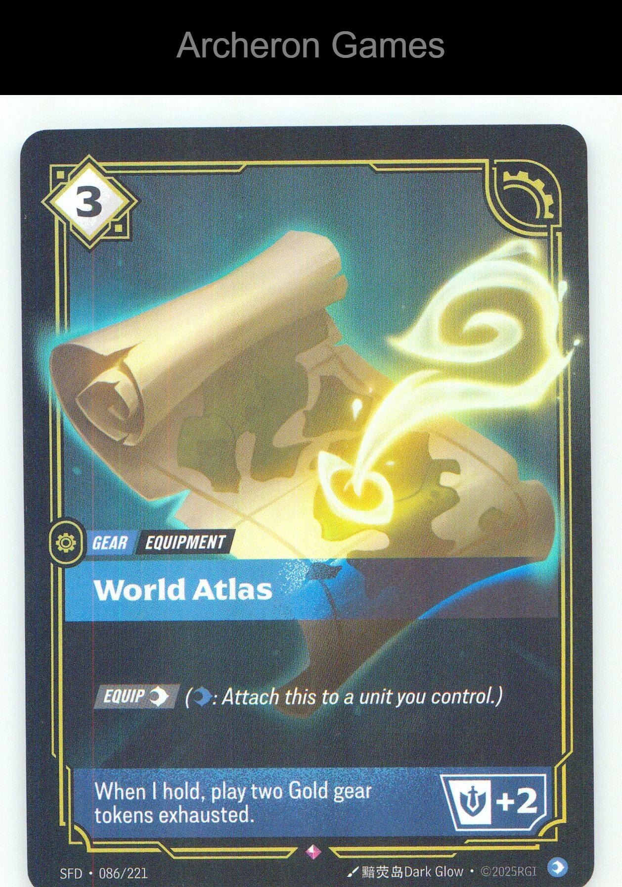World Atlas SFD 086/221 R Spiritforged Riftbound Card Foil