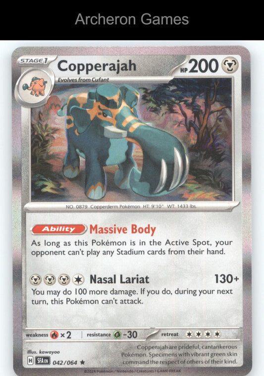 Pokemon Card Copperajah 042/064 HOLO R Prize Pack Series Cards