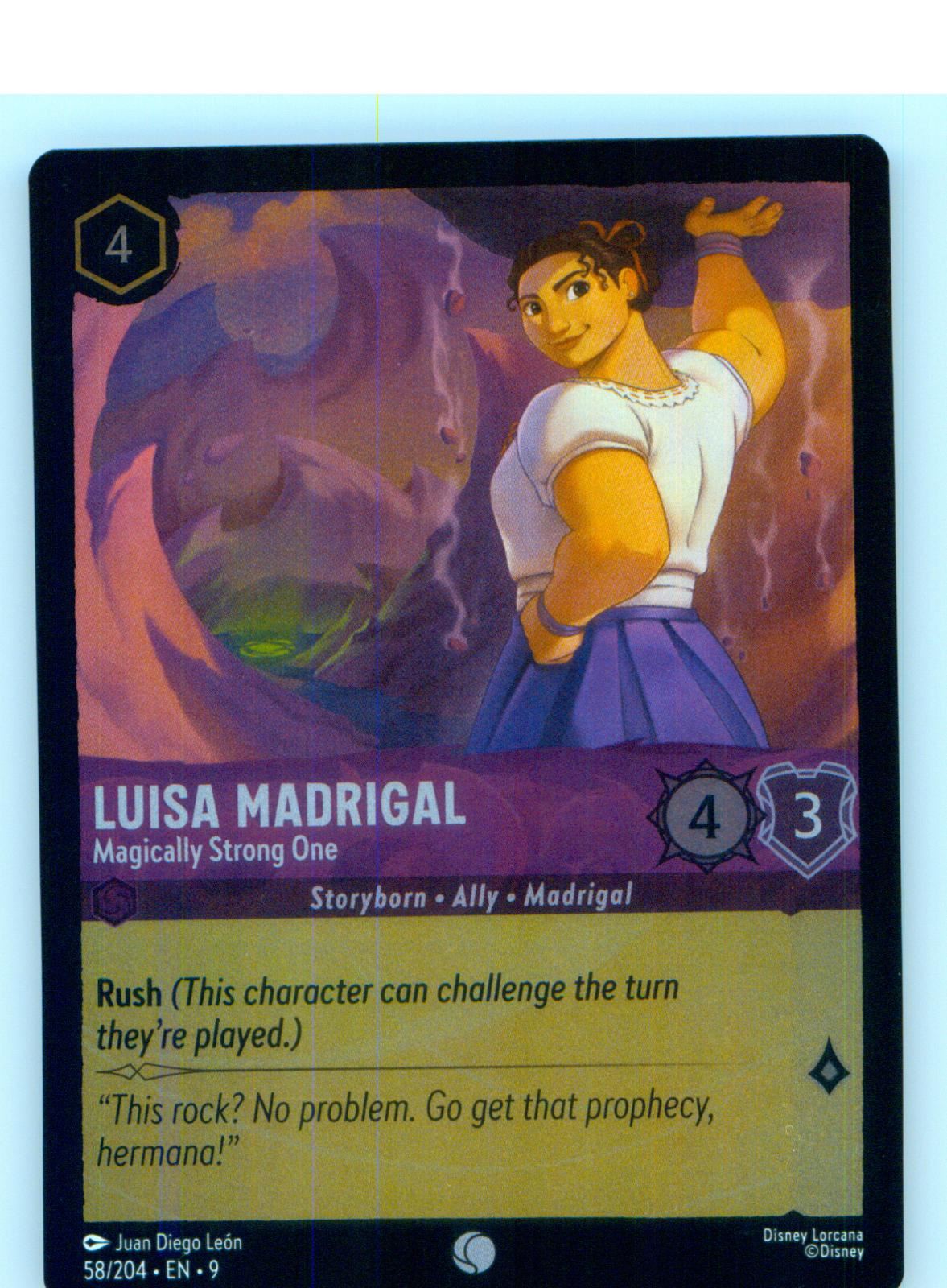 Luisa Madrigal - Magically Strong One 58/204 Fabled Lorcana Cold Foil NM/M