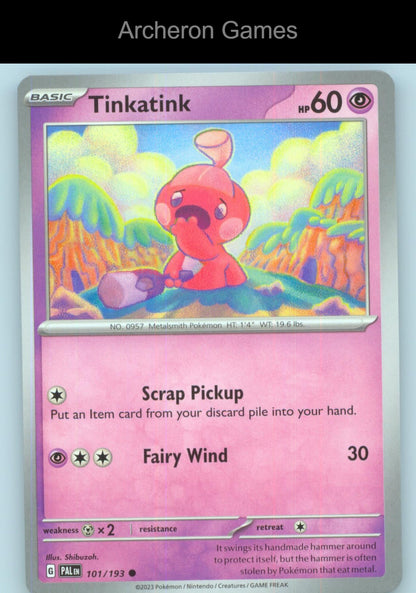 Pokemon Card Tinkatink PAL 101/193 C Paldea Evolved