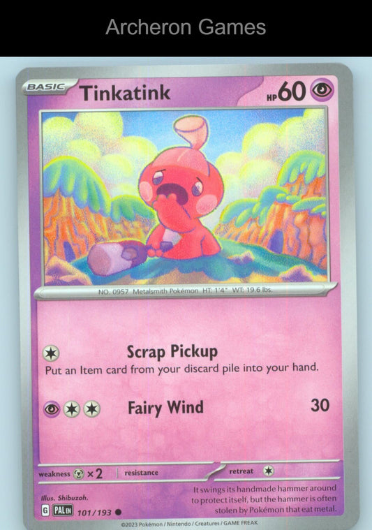Pokemon Card Tinkatink PAL 101/193 C Paldea Evolved