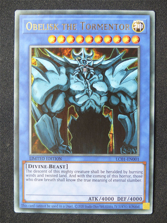 Obelisk the Tormentor LC01 Ultra Rare - limited ed Yugioh Card #N