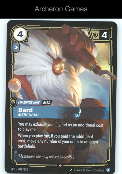 Bard - Mercurial SFD 079/221 R  Card Spiritforged