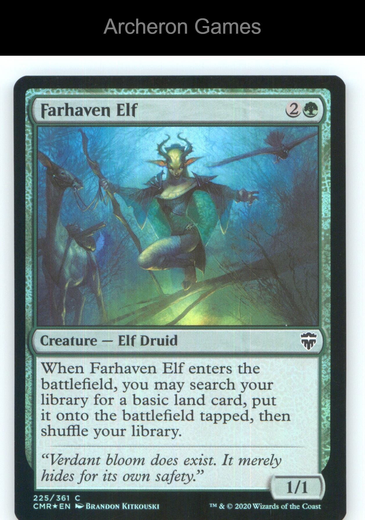 Farhaven Elf CMR 225 C MTG Card NM/EX+ Foil