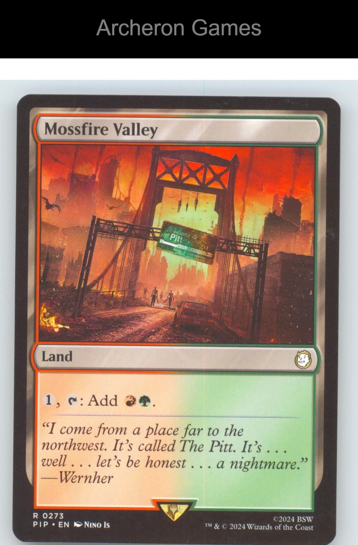 Mossfire Valley PIP 273 R MTG Card NM/EX+