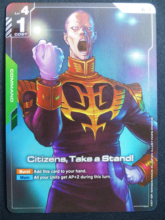 Citizens Take a Stand! GD01-105 R+ Foil - Gundam Card #47M