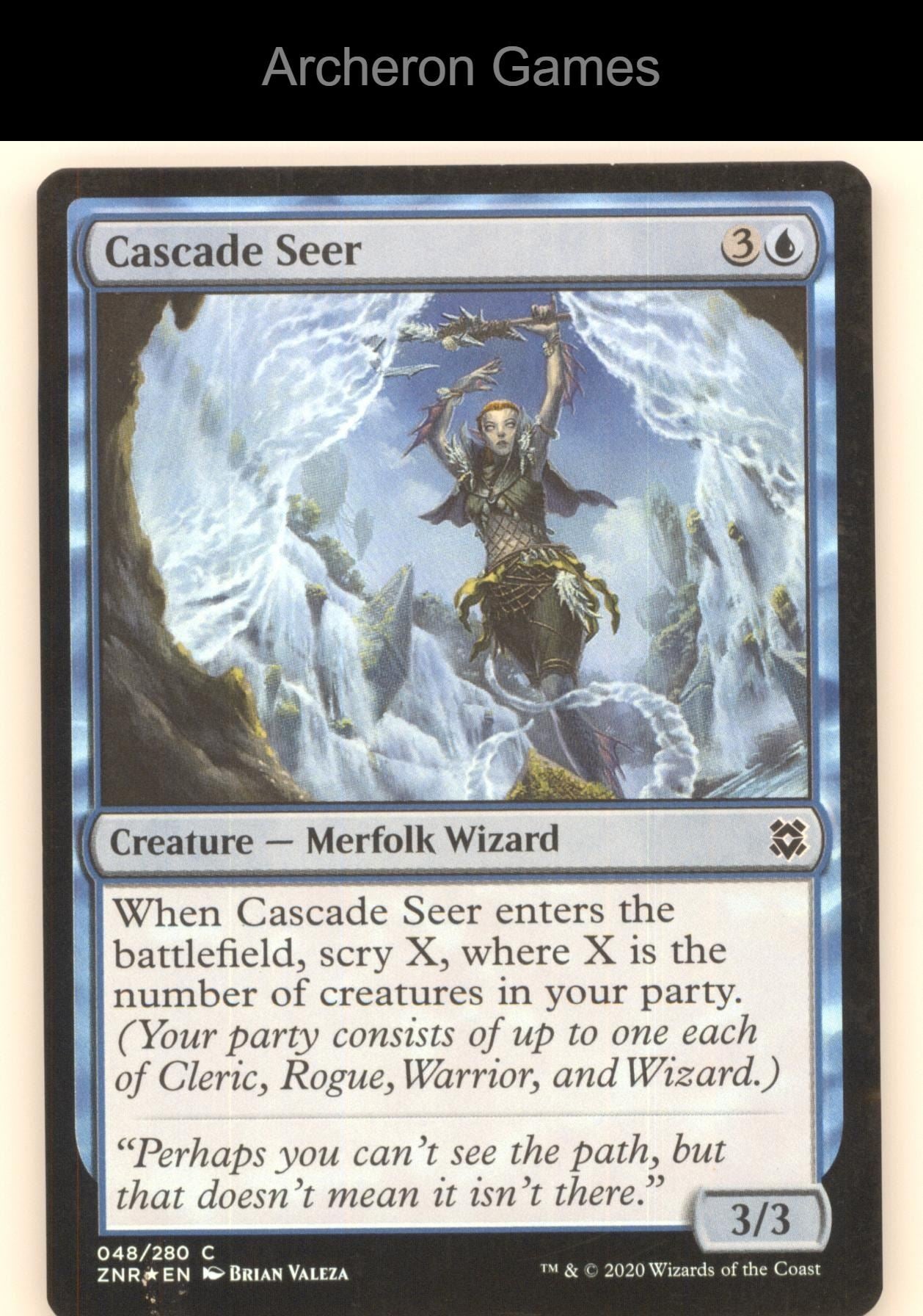 Cascade Seer 48 C MTG Card Zendikar Rising