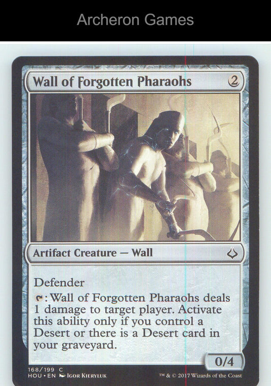 Wall of Forgotten Pharaohs HOU 168 C MTG Card NM/EX+