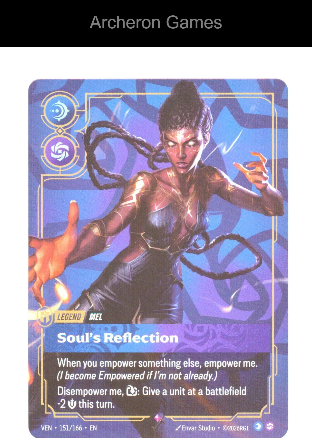 Mel - Soul's Reflection VEN 151/166 R Vendetta Riftbound Card Foil