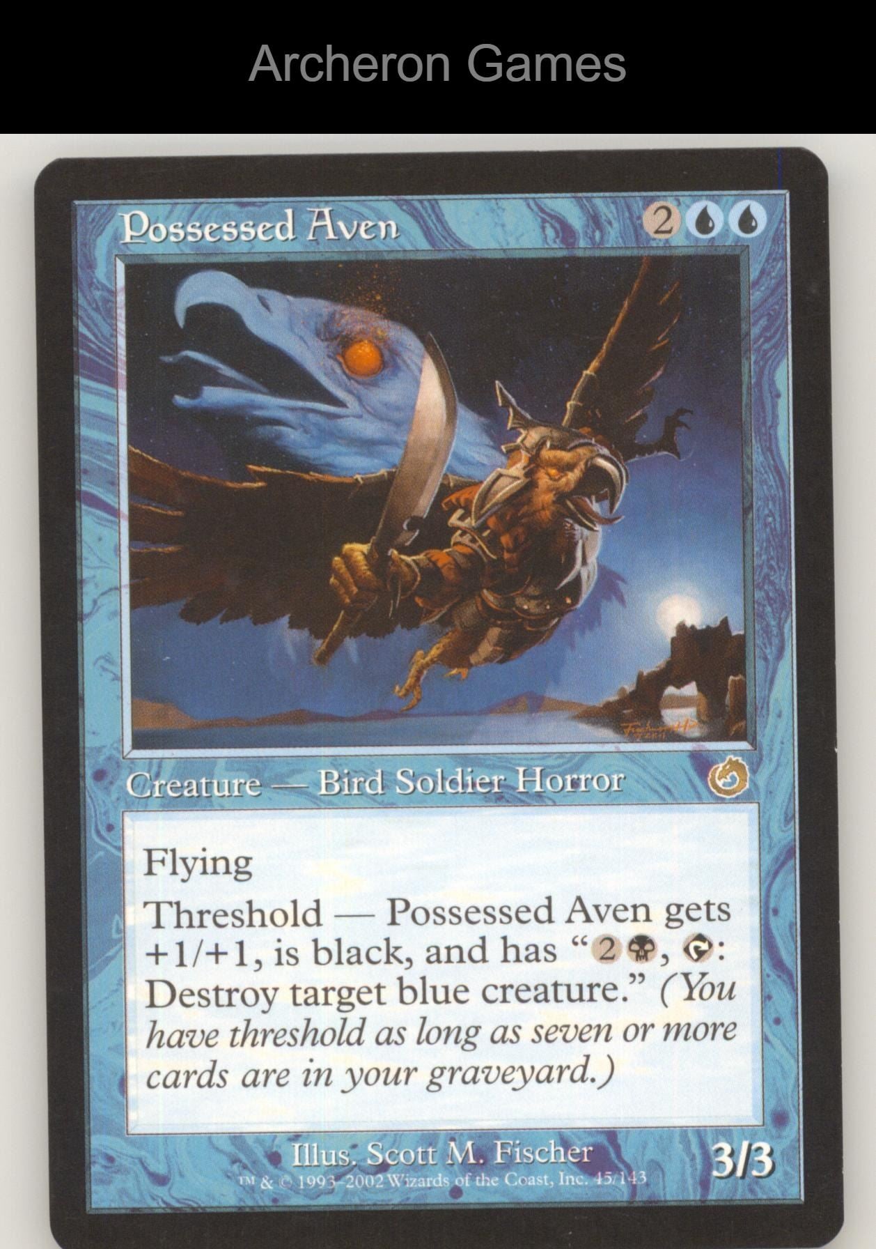 Possessed Aven 45 R MTG Card Torment