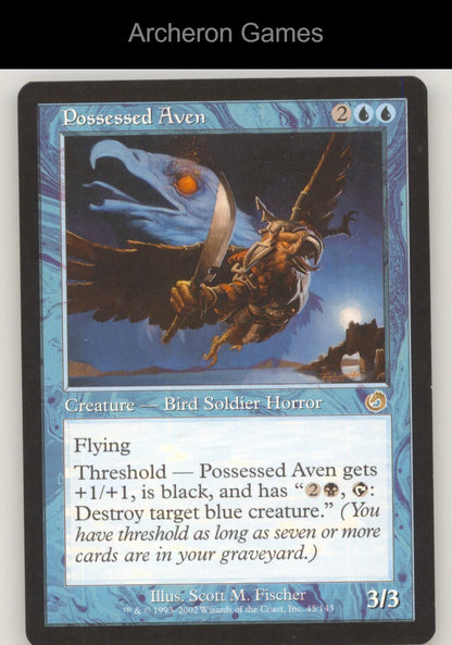 Possessed Aven 45 R MTG Card Torment