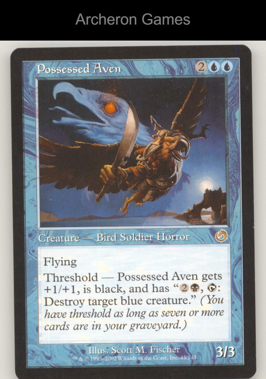 Possessed Aven 45 R MTG Card Torment