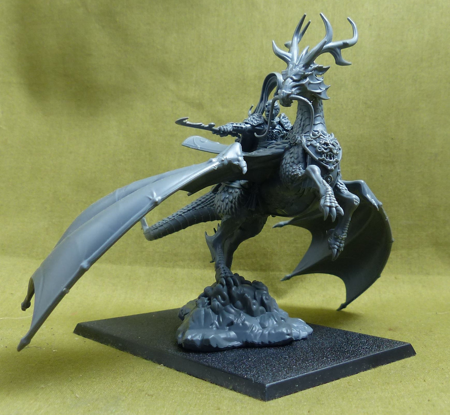 Shugengan Lord on Great Spirit Longma - Grand Cathay - Warhammer Old World #2AA