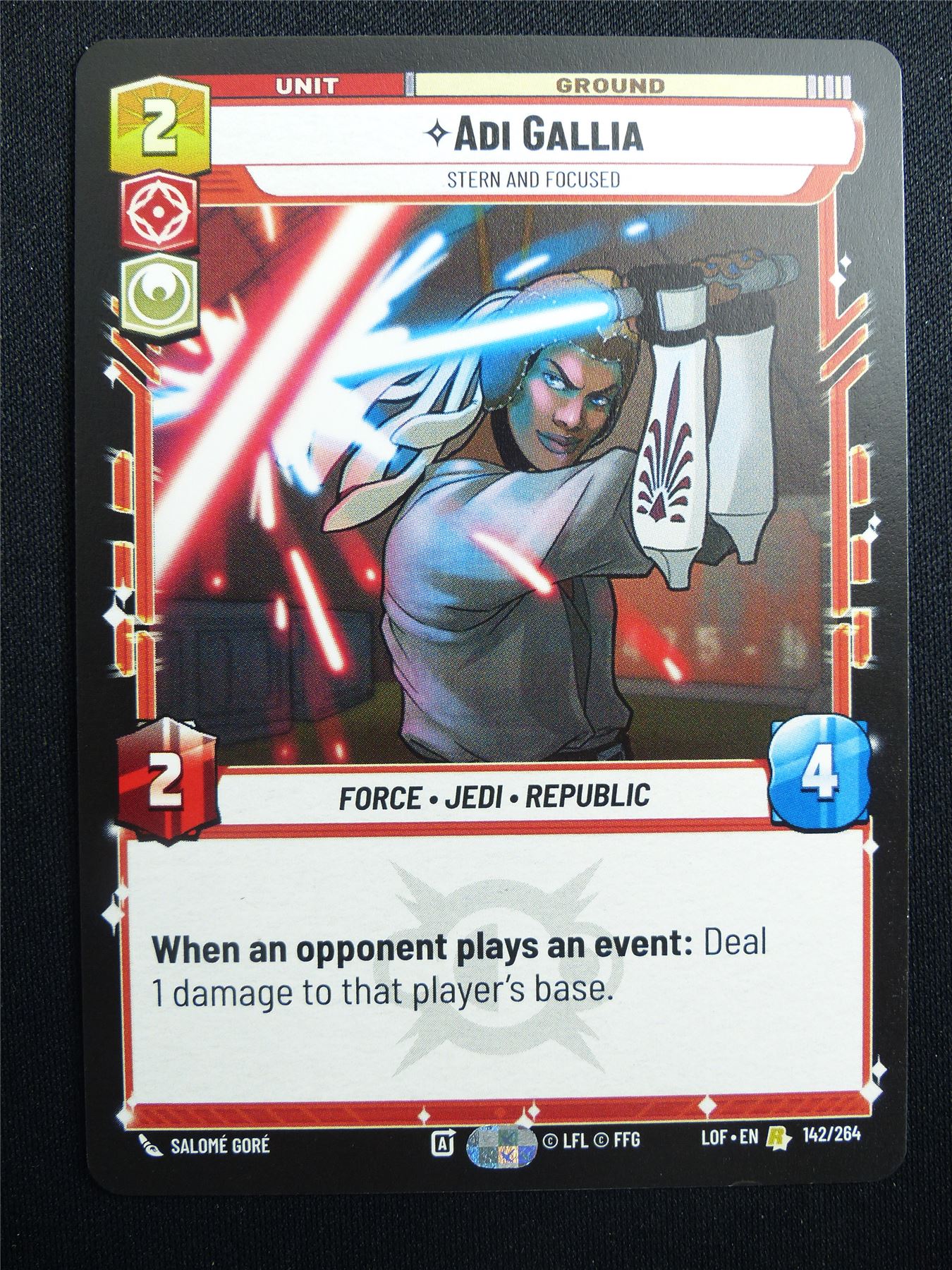Adi Gallia 142/264 - Star Wars Unlimited Card #4HN