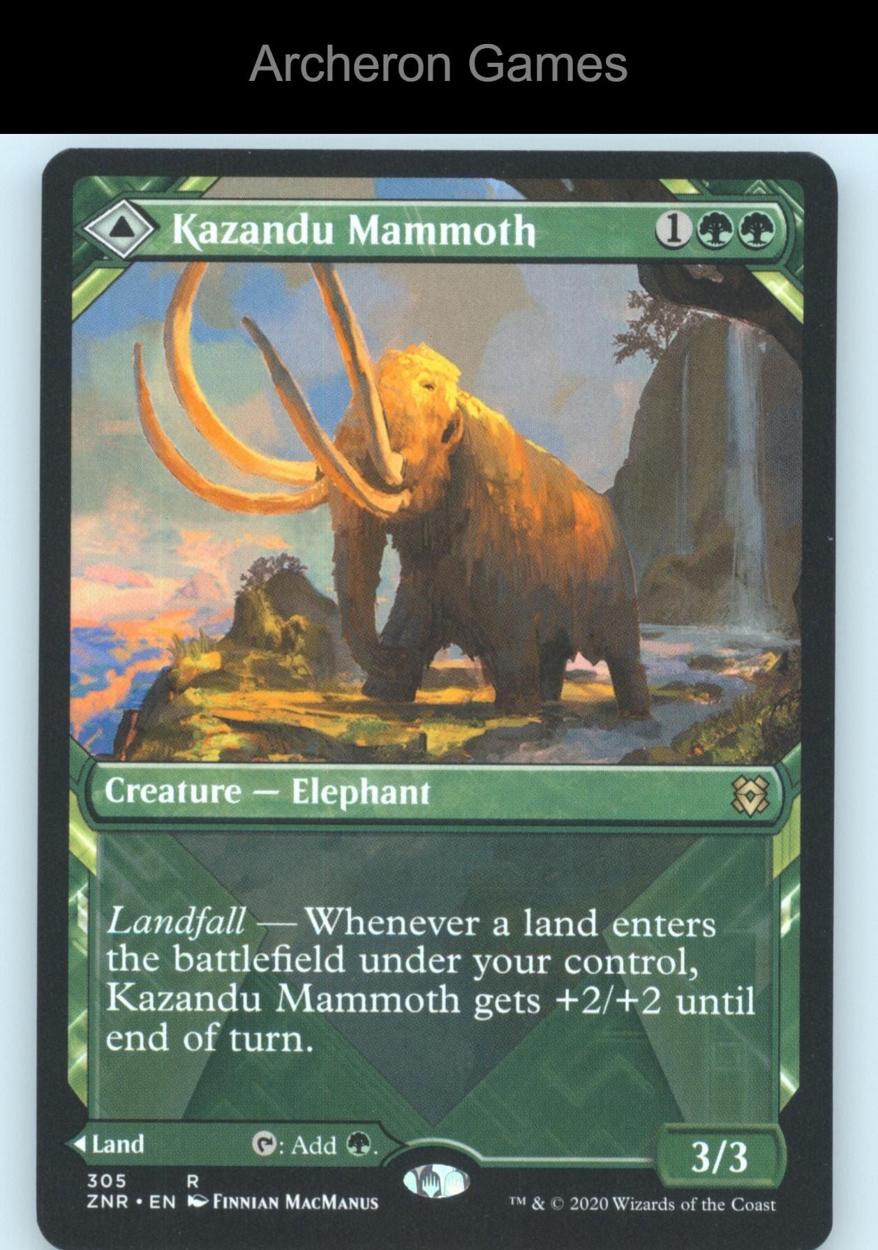 Kazandu Mammoth (Showcase) 305 R MTG Card Zendikar Rising