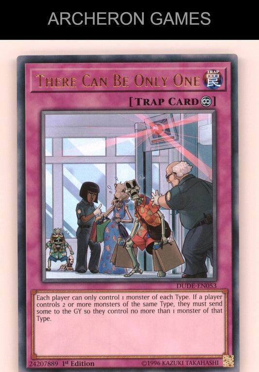 There Can Be Only One Ultra Rare YUGIOH Card